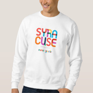 Sweatshirt Syracuse New York Mid Century, Pop Art,