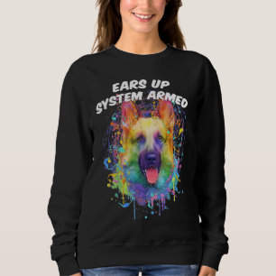 Sweatshirt Système Ears Up Système Armé Allemand Berger Humou
