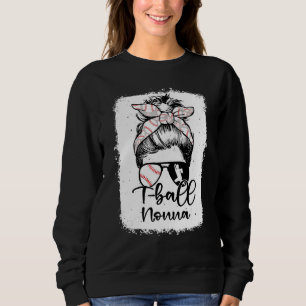 Sweatshirt T Ball Nonna Vintage Léopard Chignon Dégarni Décol