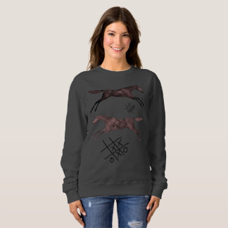 Sweatshirt T-shirt à deux chevaux