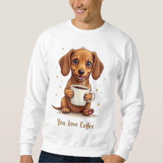 Sweatshirt T-shirt À Manches Longues You Love Coffee Homme Av