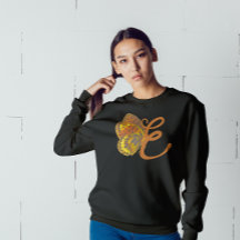 Sweatshirt t-shirt butterfly initial