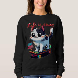 Sweatshirt T-shirt chat Cool mignon