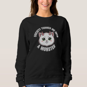Sweatshirt T-shirt Chat Monstre de la Société