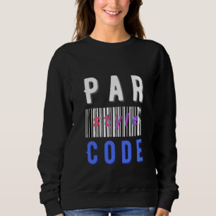 Sweatshirt T-Shirt Code à barres de style moderne de programm