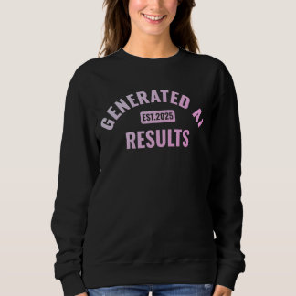 Sweatshirt T-shirt d'art texte avec design simple et propre