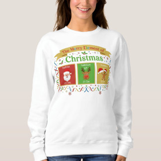 Sweatshirt T-shirt de Noël drôle avec tableau périodique