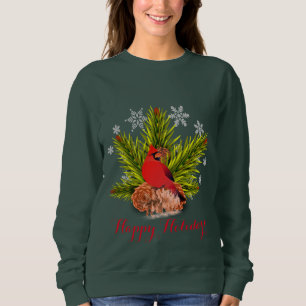 Sweatshirt T-Shirt de vacances Cardinal de Noël