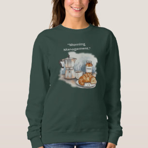 Sweatshirt T-Shirt Ésthétique de Gestion Matinale Moka Pot