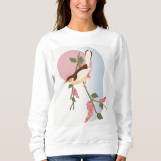 Sweatshirt T-shirt femme design d'oiseaux - Inspiré par la na