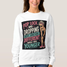 T-shirt femme drôle de verrouillage et de chute de