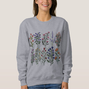 Sweatshirt T-shirt Fleur sauvage pour femmes