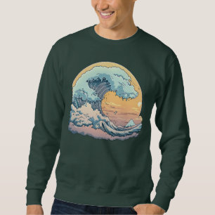Sweatshirt T-shirt graphique Pastel Ocean Wave
