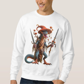 Sweatshirt T-shirt homme-garçon avec imprimé monstre/elfe