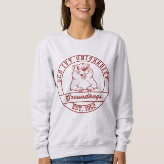 Sweatshirt T-shirt léger Maroon Groundhogs - Femme