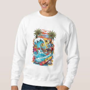 Sweatshirt T-shirt main entière   Confortable et élégant desi