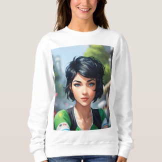 Sweatshirt T-shirt manches longues usure décontractée pour le