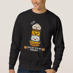 Sweatshirt T-shirt Mignonne Équipe de Boulettes Amusant pour