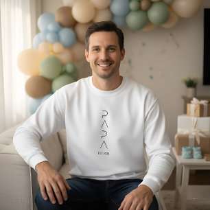 Sweatshirt T-shirt Minimaliste pour Futur Papa, Paternité Sim