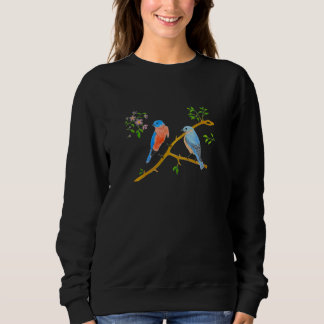 Sweatshirt T-shirt noir Bluebirds