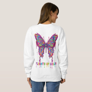 Sweatshirt "T-Shirt Papillon Psychédélique – Nature Tripante