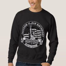T-shirt patriotique « La liberté est notre droit i