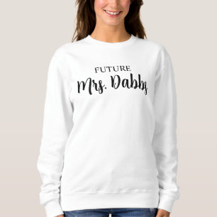 Sweatshirt T-shirt personnalisé Future Mrs, Cadeau de fiançai