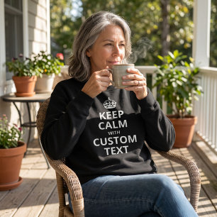 Sweatshirt T-shirt personnalisé modèle de citation Gardez vot