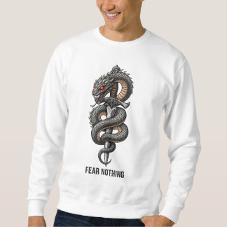 Sweatshirt T-Shirt pour épée de serpent - "Fear Nothing" Bold