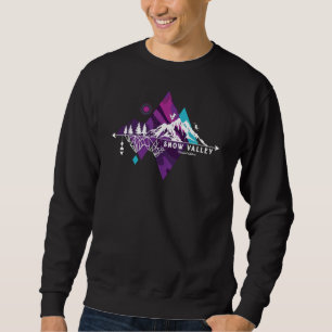 Sweatshirt T-shirt Retro Art Boho Snow Valley Ski