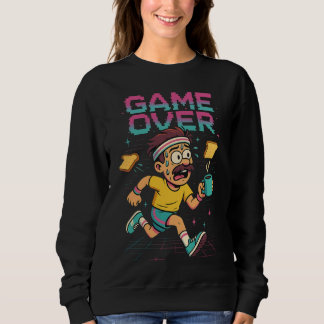 Sweatshirt T-shirt rétro “Game Over” Café Rush – Panier de co