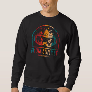 Sweatshirt T-Shirt Retro Snow Summit Ski Adventure