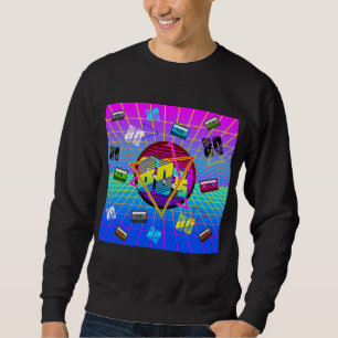 Sweatshirt T-Shirt RUBAN DE CASSETTE RÉTRO OLD SCHOOL 80'S