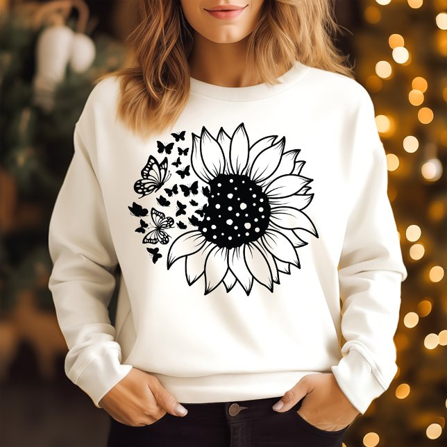 Sweatshirt T-shirt tournesol (Créateur téléchargé)