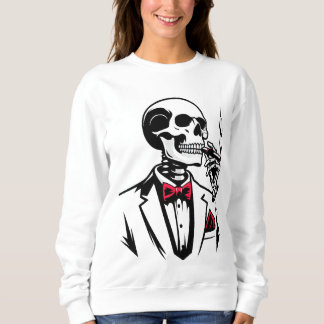 Sweatshirt T-Shirt Urban Skeleton Boss avec cigare