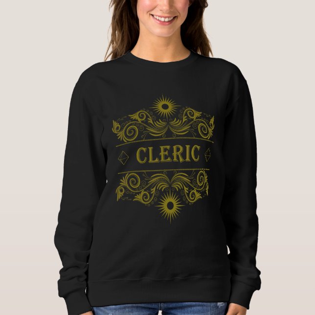 Sweatshirt Table de classe de clerc de jeu de rôle sur table  (Devant)