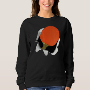 Sweatshirt Table Tennis Ping Pong Racket Hommes Garçons Enfan