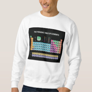 Sweatshirt Tableau périodique des éléments lancer l'oreiller