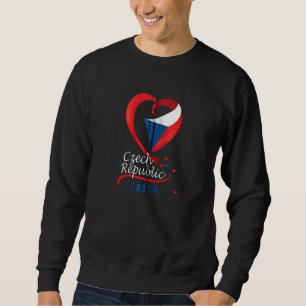 Sweatshirt Tabor République Tchèque Drapeau Cardiaque Lion Ti