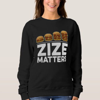 Sweatshirt Taille compte pour hamburger