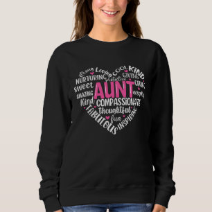 Sweatshirt Tante Amusante Fête des Mères Tante Vie Meilleure