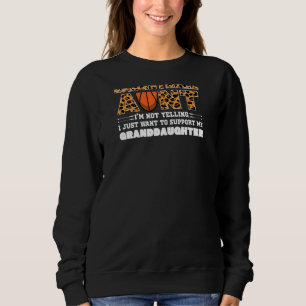 Sweatshirt Tante de basket-ball féminin Je ne hurle pas Baske
