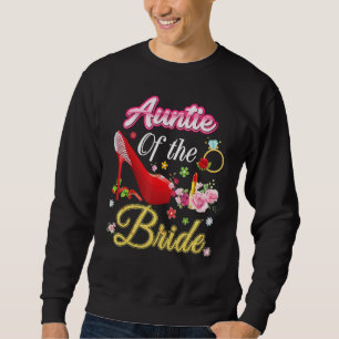 Sweatshirt Tante De La Mariée Joyeuse Mariage Flower Rose Cha