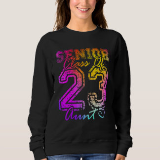 Sweatshirt Tante fière colorée Cœur mignon Diplômé Senior 202
