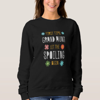Sweatshirt Tante grand-mère pour la première fois laissez com