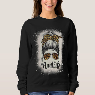 Sweatshirt Tante Léopard Vie Chignon Décoiffé Auties Décoloré