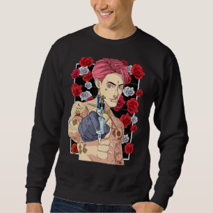 Sweatshirt Tatouage tatoueur Artiste Tatouage Tatoué Vaporwar