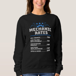 Sweatshirt Taux horaire de mécanicien automobile