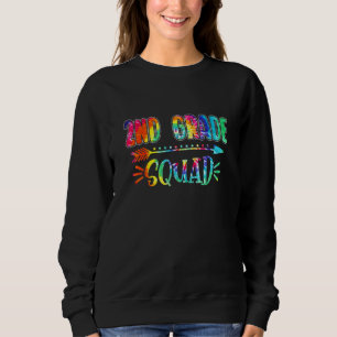 Sweatshirt Teacher De 2E Année Tie Dye Retour À L'École Ensei