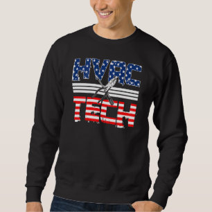 Sweatshirt Technicien CVC Dessin Au Dos De Vêtements
